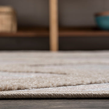 Duwun High-low Pile Ogee Trellis Tone-on-tone Indoor/outdoor Area Rug